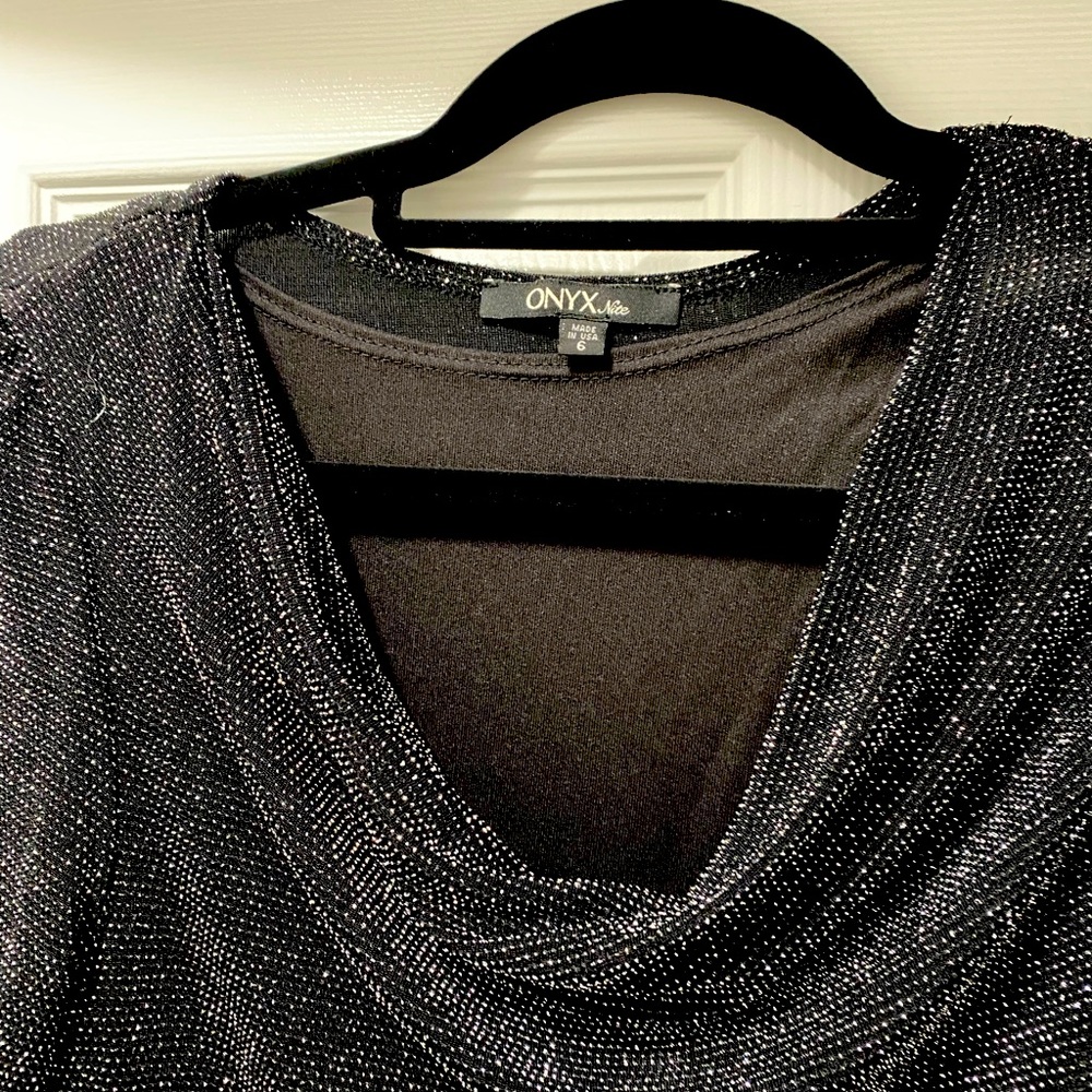Size 6 black midi  dress